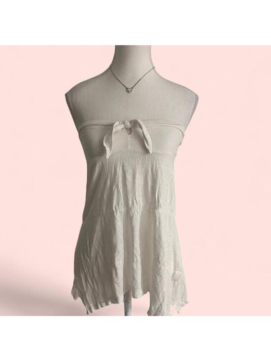 American Eagle Outfitters Tops - American Eagle Vintage 2000s Sleeveless Flowy Strapless Baby Doll Top Size S